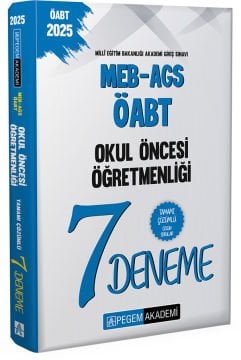 2025 MEB-AGS-ÖABT Okul Öncesi Öğretmenliği Tamamı Çözümlü 7 Deneme Pegem Yayınları