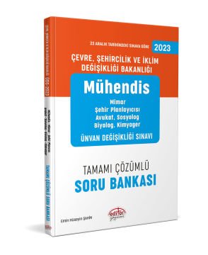 Editör 2023 UDS Çevre, Şehircilik ve İklim Değişikliği Bakanlığı Mühendis Unvan Değişikliği Soru Bankası Unvan Değişikliği Editör Yayınları0