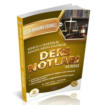 Savaş Yayınları HUKAL HMGS-HAKİMLİK Ceza Hukuku Genel Hükümler Ders Notları