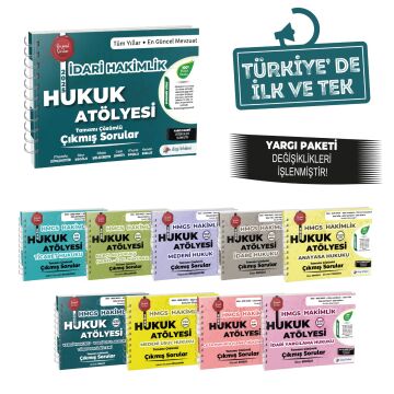 Dizgi Kitap Hukuk Atölyesi İdari Hakimlik Tamamı Çözümlü Çıkmış Sorular Seti