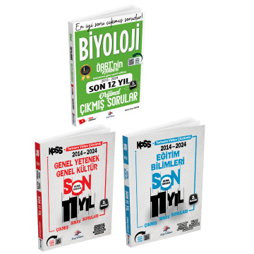 Dizgi Kitap KPSS ÖABT'nin Rehberi Biyoloji, Eğitim Bilimleri ve Genel Yetenek Genel Kültür Video Çözümlü Orijinal Çıkmış Sorular Seti 2025