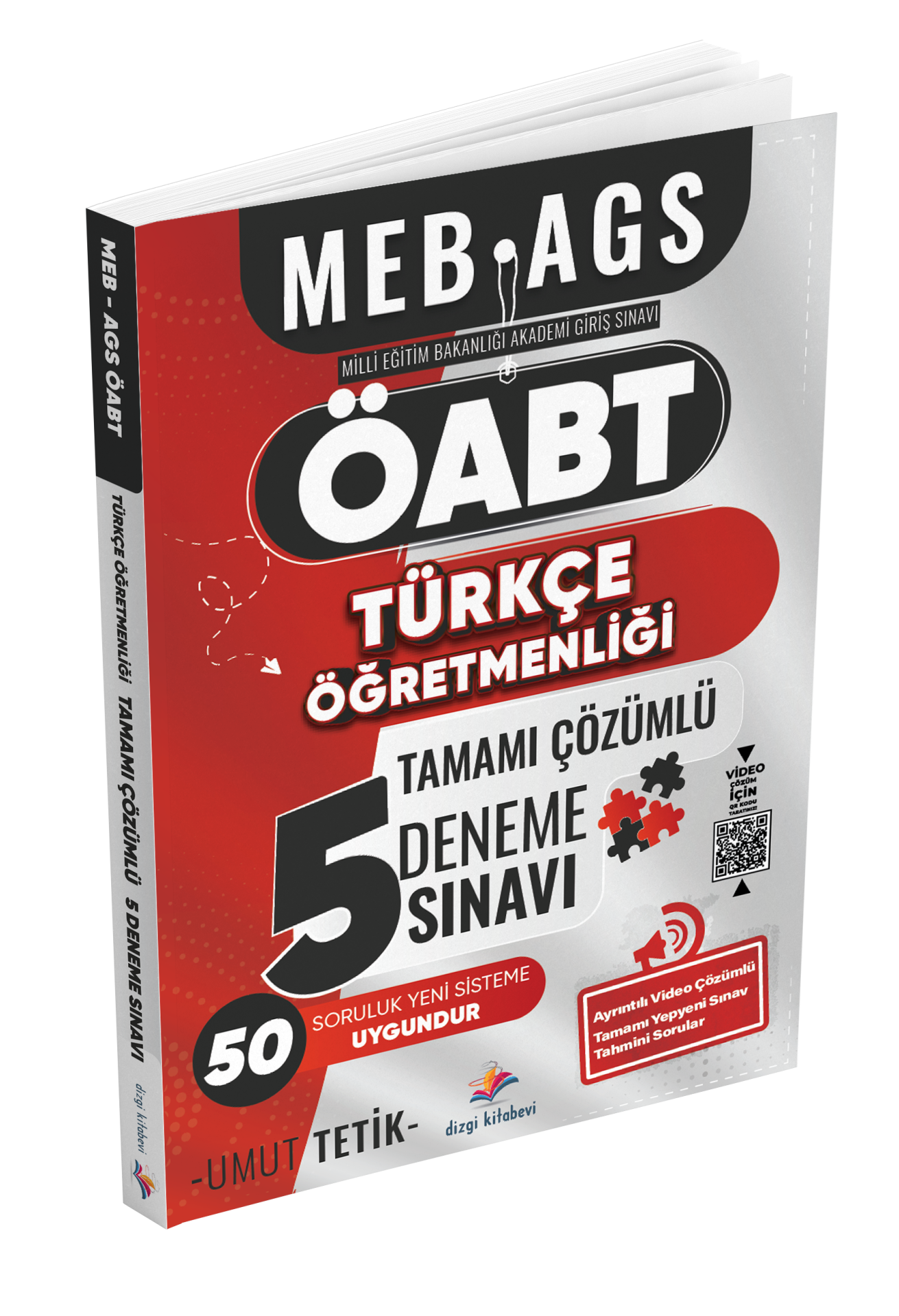 Dizgi Kitap Meb Ags Türkçe Öğretmenliği Tamamı Ayrıntılı Video Çözümlü 5 Deneme Sınavı Umut Tetik