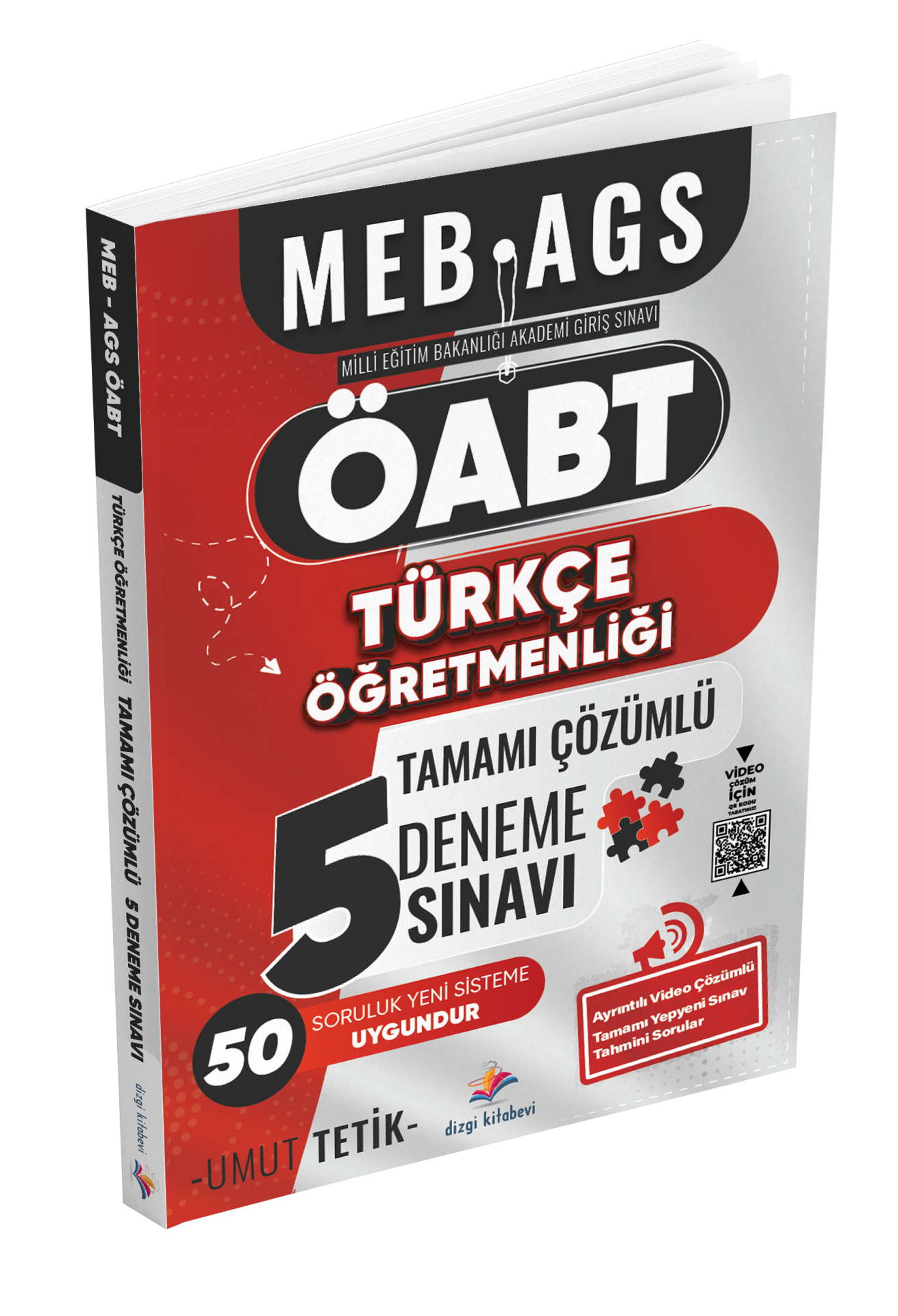 Dizgi Kitap Meb Ags Türkçe Öğretmenliği Tamamı Ayrıntılı Video Çözümlü 5 Deneme Sınavı Umut Tetik