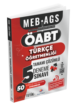 Dizgi Kitap Meb Ags Türkçe Öğretmenliği Tamamı Ayrıntılı Video Çözümlü 5 Deneme Sınavı Umut Tetik