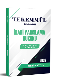 Tekemmül İdari Yargılama Hukuku Soru Bankası Metin Aydın Statü Akademi