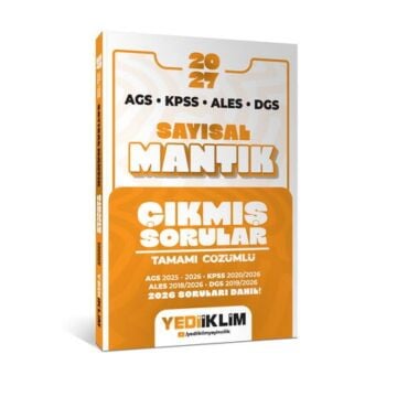 Yediiklim Yayınları 2027 AGS KPSS ALES DGS Sayısal Mantık Tamamı Çözümlü Çıkmış Sorular