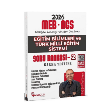 2026 MEB-AGS Eğitim Bilimleri ve Türk Millî Eğitim Sistemi Karma Testler - Soru Bankası - 2 - Mevlüt Gündüz Hoca Kafası Yayınları