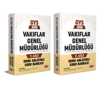 Data 2024 GYS Vakıflar Genel Müdürlüğü Konu Anlatımlı Soru Bankası 2 Cilt Görevde Yükselme Data Yayınları