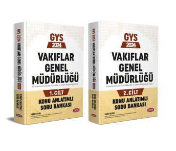 2024 Vakıflar Genel Müdürlüğü GYS Konu Anlatımlı Soru Bankası 1-2 Cilt Data Yayınları