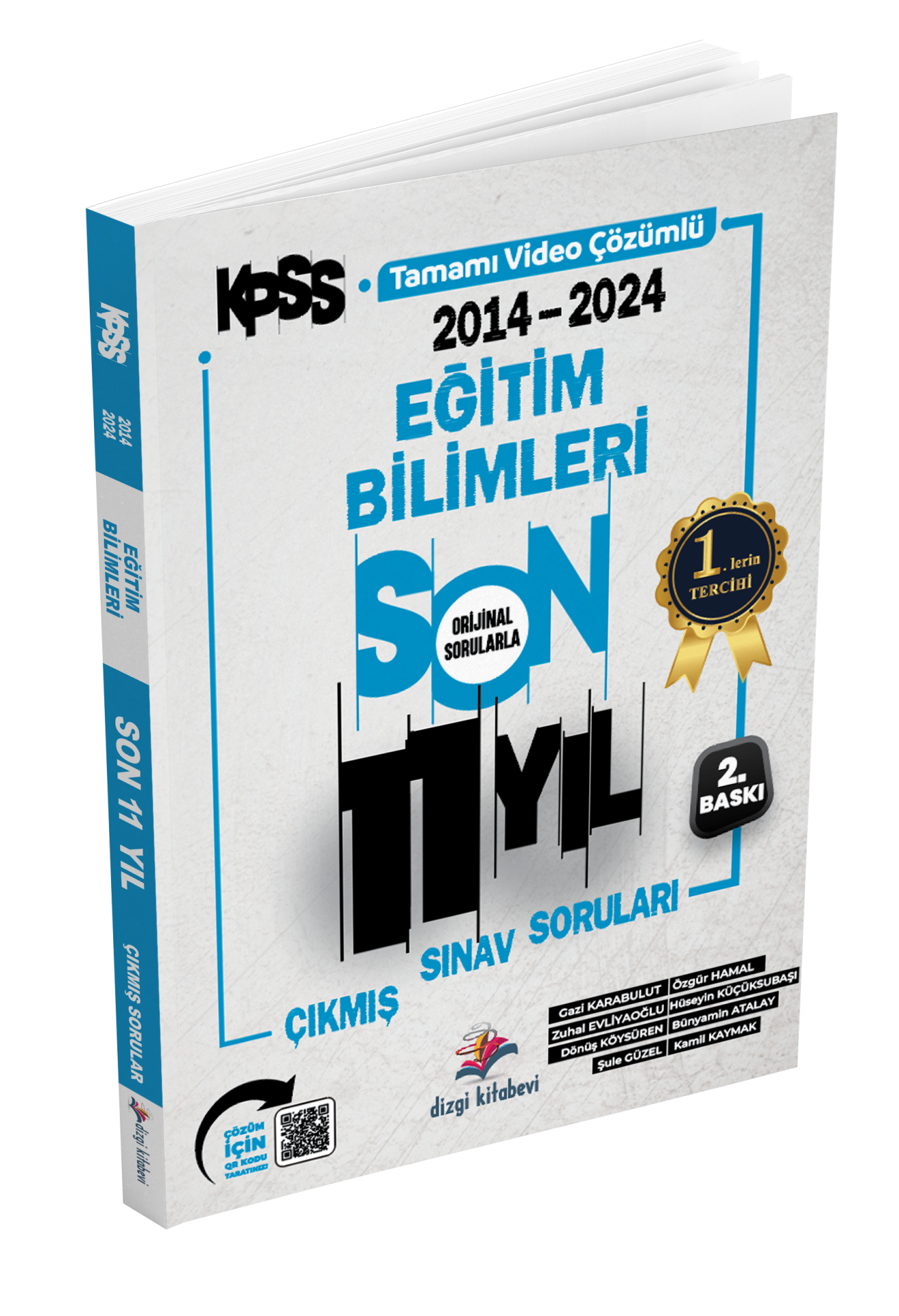 Dizgi Kitap 2025 Eğitim Bilimleri Son 11 Yıl Orijinal Video Çözümlü Çıkmış Sınav Soruları