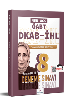 Dizgi Kitap 2026 Meb Ags ÖABT DKAB İHL Tamamı Video Çözümlü 8 Deneme Sınavı Handan Bulut