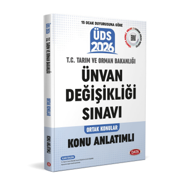 T.C. Tarım ve Orman Bakanlığı Ünvan Değişikliği Sınavı Ortak Konular Konu Anlatımlı Data Yayınları