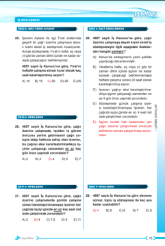 Dizgi Kitap 2025 Humes HMGS Hukuk Mesleklerine Giriş Sınavı İş Hukuku Tamamı Çözümlü Orijinal Çıkmış Sorular
