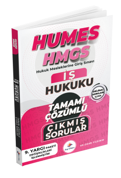 Dizgi Kitap 2025 Humes HMGS Hukuk Mesleklerine Giriş Sınavı İş Hukuku Tamamı Çözümlü Orijinal Çıkmış Sorular
