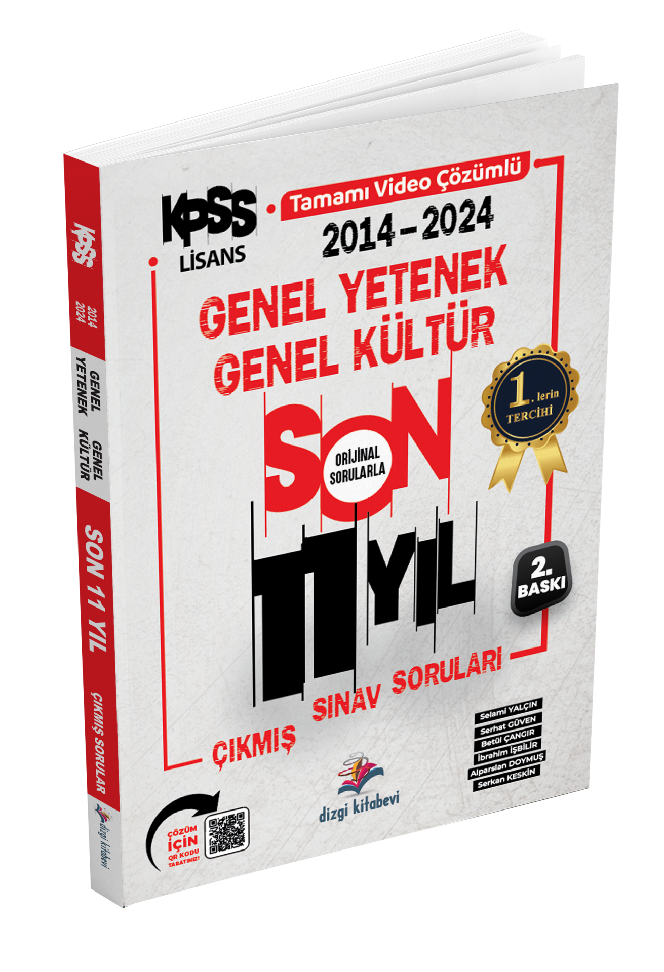 Dizgi Kitap 2025 KPSS Genel Yetenek Genel Kültür Son 11 Yıl Orijinal Video Çözümlü Çıkmış Sorular