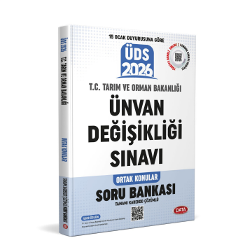 T.C. Tarım ve Orman Bakanlığı Ünvan Değişikliği Sınavı Ortak Konular Soru Bankası - Karekod Çözümlü Data Yayınları