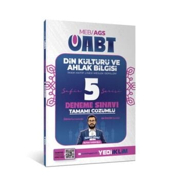 Yediiklim Yayınları 2027 MEB-AGS ÖABT Safir Din Kültürü Ve Ahlak Bilgisi Tamamı Çözümlü 5 Deneme Sınavı Burhan Karakışla