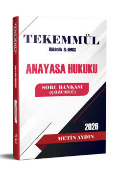 Tekemmül Anayasa Hukuku Soru Bankası Metin Aydın Statü Akademi