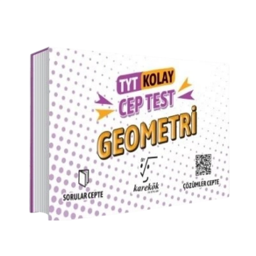 Karekök Yayınları TYT Geometri Kolay Cep Test