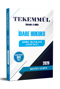 Tekemmül İdare Hukuku Soru Bankası Metin Aydın Statü Akademi