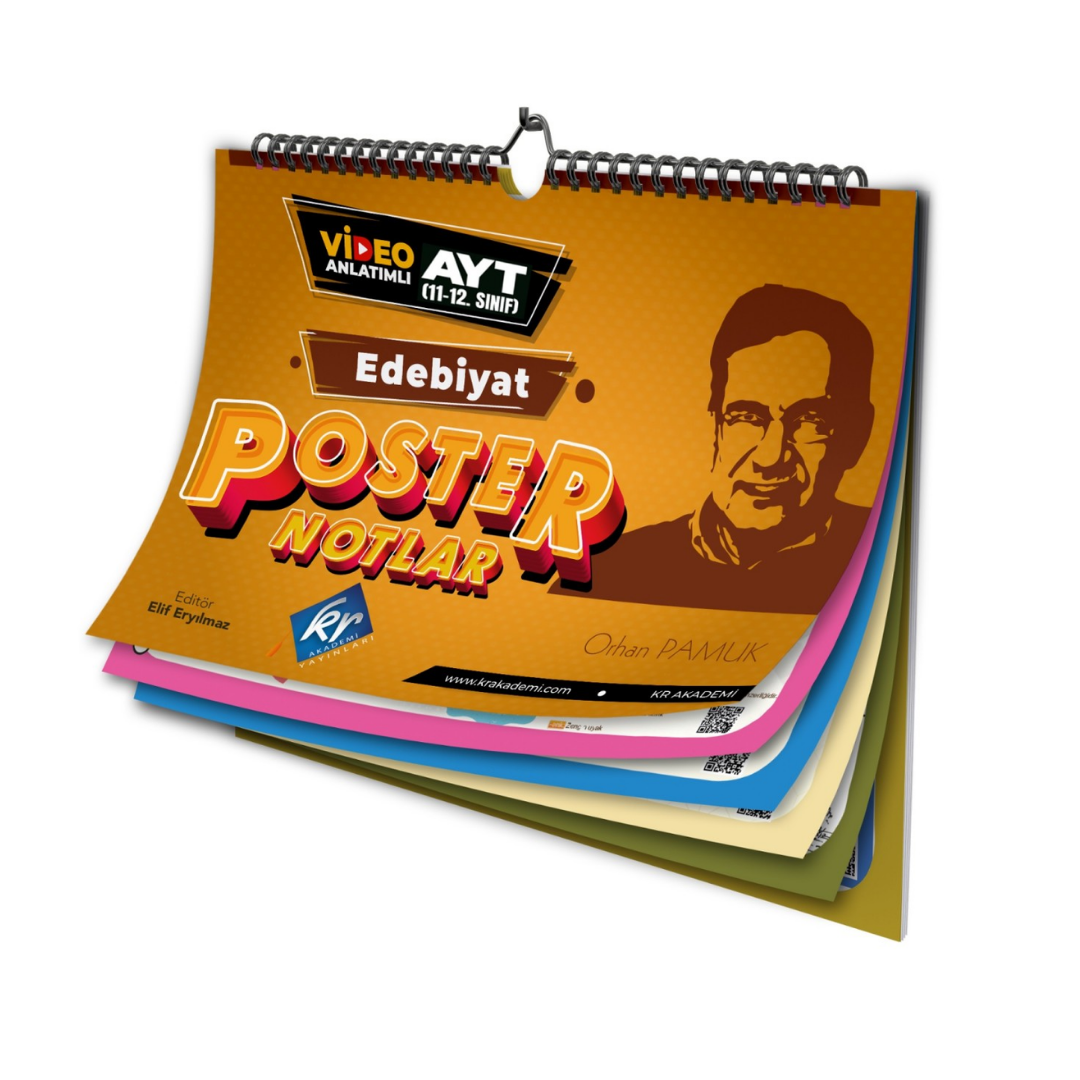 AYT Edebiyat Poster Notlar KR Akademi Yayınları