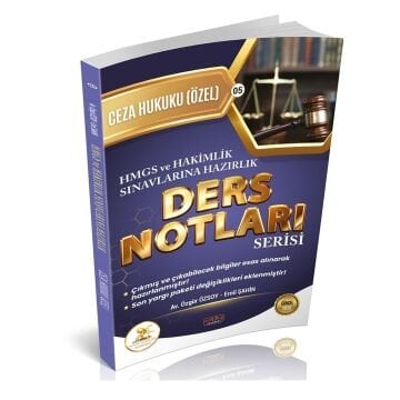 Savaş Yayınları HUKAL HMGS-HAKİMLİK Ceza Hukuku Özel Hükümler Ders Notları
