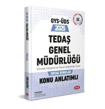Tedaş Genel Müdürlüğü GYS-ÜDS Ortak Konular Konu Anlatımlı Data Yayınları