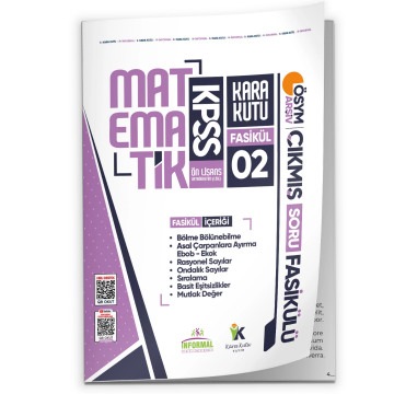 2026 KPSS Ön Lisans Matematik Kara Kutu 2.Fasikül ÖSYM Çıkmış Soru BÖLME BÖLÜNEBİLME MUTLAK DEĞER İnformal Yayınları