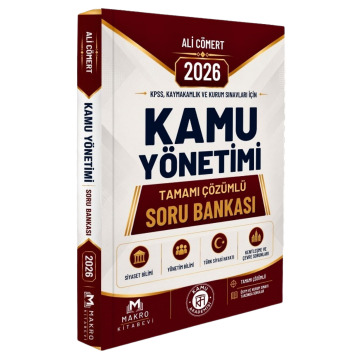 Makro Kitap 2026 Kamu Akademisi KPSS, Kaymakamlık ve Kurum Sınavları İçin Kamu Yönetimi Tamamı Çözümlü Soru Bankası