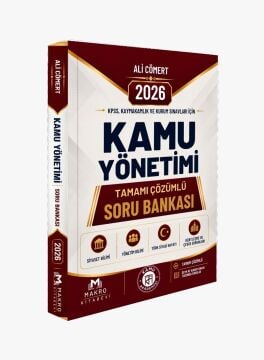 Makro Kitap 2026 Kamu Akademisi KPSS, Kaymakamlık ve Kurum Sınavları İçin Kamu Yönetimi Tamamı Çözümlü Soru Bankası