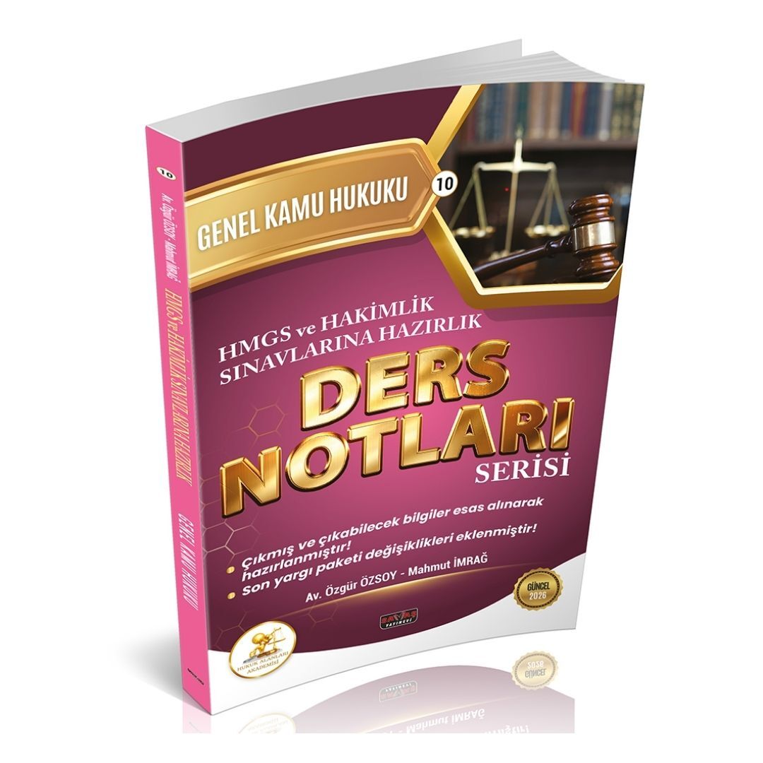 HUKAL HMGS-HAKİMLİK Genel Kamu Hukuku Ders Notları Savaş Yayınları