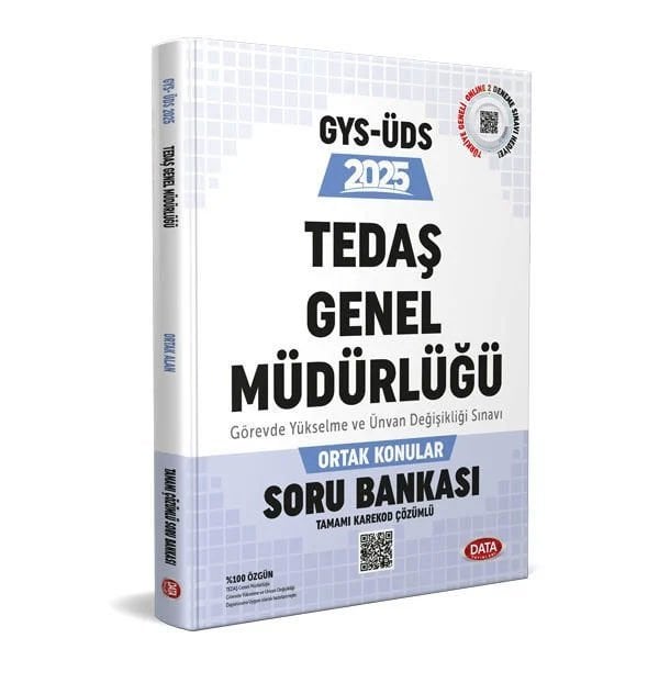 Tedaş Genel Müdürlüğü GYS-ÜDS Ortak Konular Soru Bankası - Karekod Çözümlü Data Yayınları