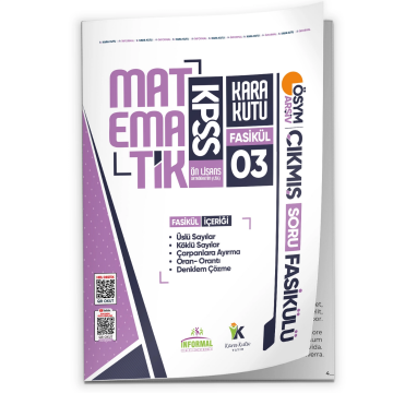 2026 KPSS Ön Lisans Matematik Kara Kutu 3.Fasikül ÖSYM Çıkmış Soru ÜSLÜ-KÖKLÜ SAYILAR-DENKLEM ÇÖZME İnformal Yayınları