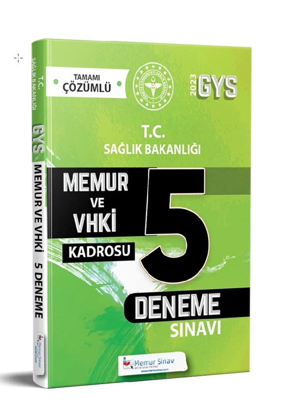2023 SAĞLIK BAKANLIĞI MEMUR-VHKİ GYS 5’Lİ DENEME