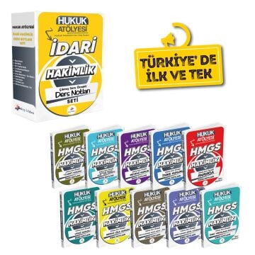 Dizgi Kitap Hukuk Atölyesi İdari Hakimlik Çıkmış Soru Örnekli Ders Notları Seti