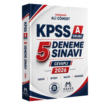 Makro Kitap 2026 Kamu Akademisi KPSS A Grubu Cevaplı 5 Deneme