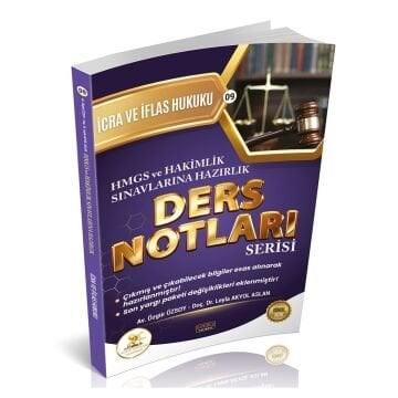 Savaş Yayınları HUKAL HMGS-HAKİMLİK İcra ve İflas Hukuku Ders Notları