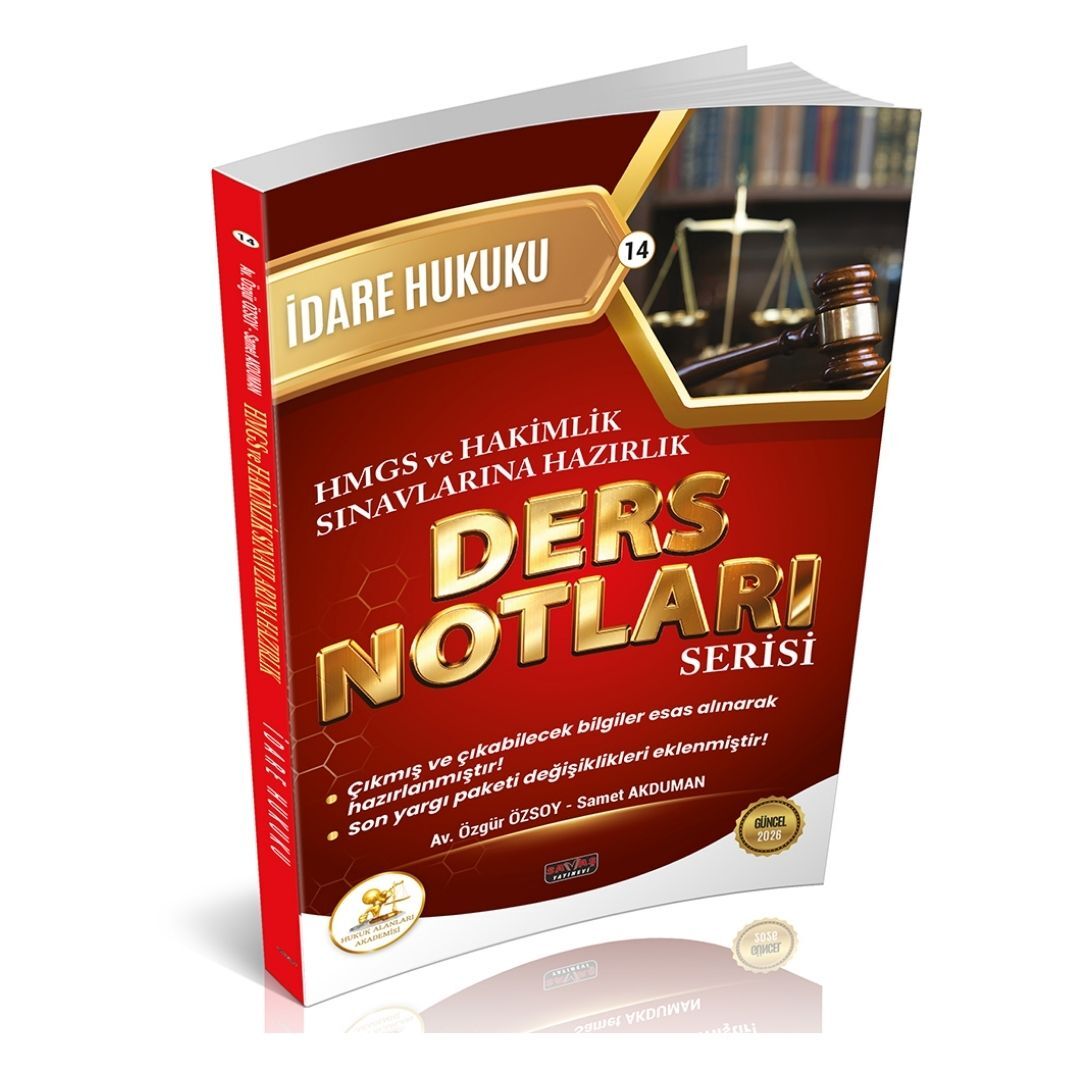 HUKAL HMGS-HAKİMLİK İdare Hukuku Ders Notları Savaş Yayınları