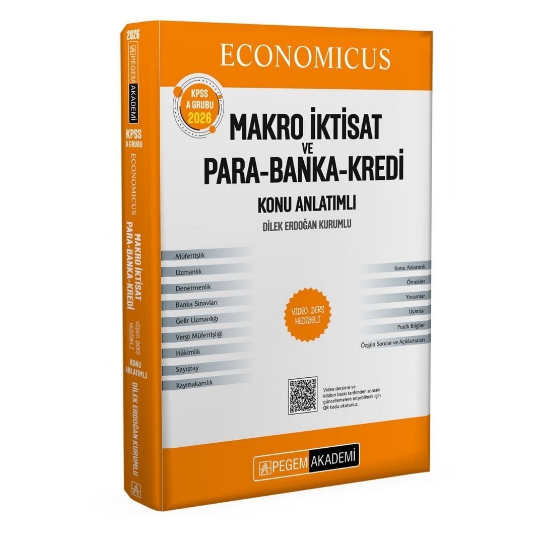 KPSS A Grubu Economicus Makro İktisat ve Para-Banka-Kredi Konu Anlatımı Pegem Akademi