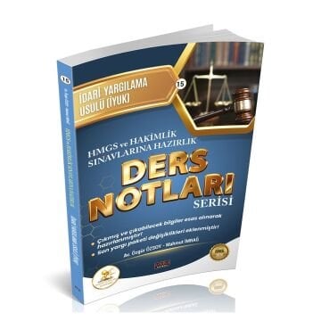 Savaş Yayınları HUKAL HMGS-HAKİMLİK İdari Yargılama Hukuku Ders Notları
