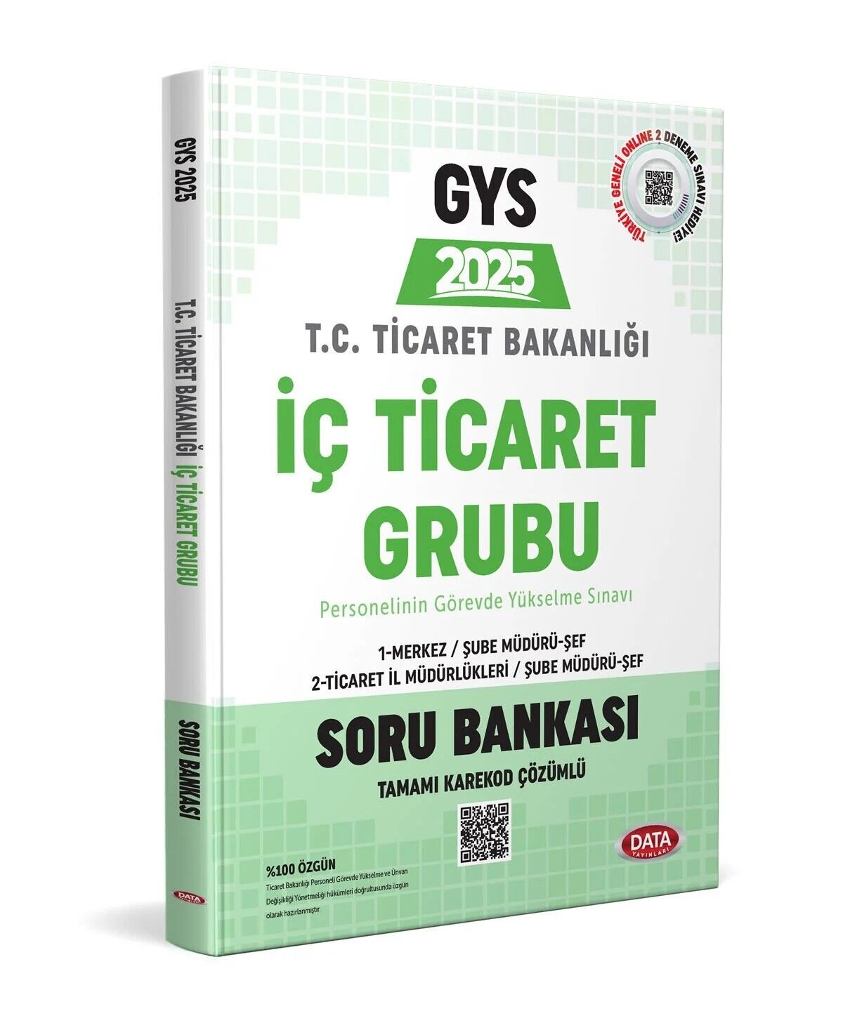 Ticaret Bakanlığı İç Ticaret Grubu Soru Bankası - Karekod Çözümlü Data Yayınları