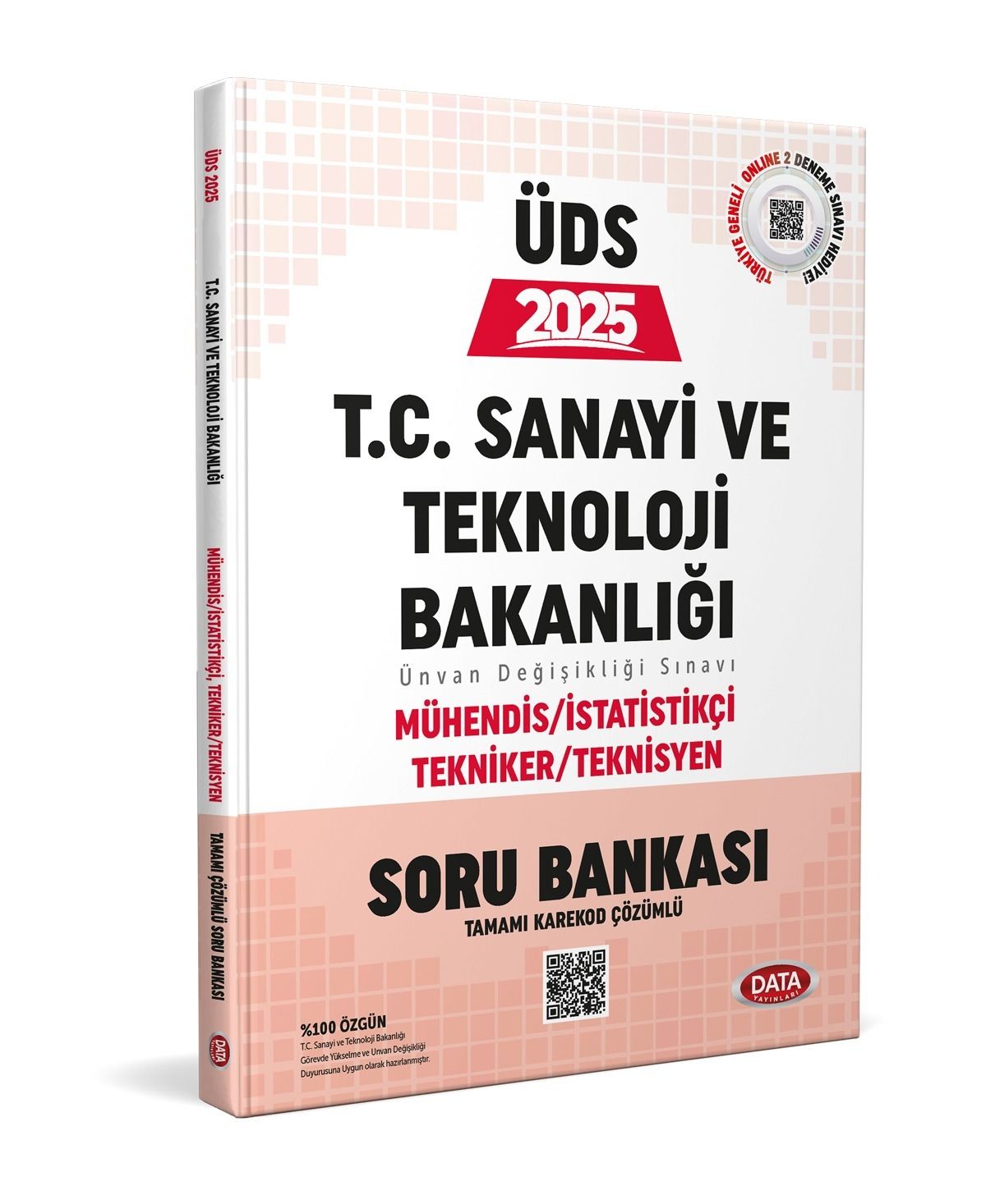 T.C. Sanayi ve Teknoloji Bakanlığı UDS Mühendis - İstatistik - Tekniker - Teknisyen Soru Bankası Data Yayınları