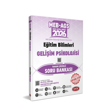2026 MEB-AGS Eğitim Bilimleri Gelişim Psikolojisi Tamamı Çözümlü Soru Bankası Data Yayınları
