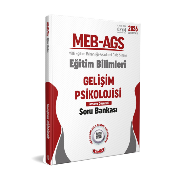 2026 MEB-AGS Eğitim Bilimleri Gelişim Psikolojisi Tamamı Çözümlü Soru Bankası Data Yayınları