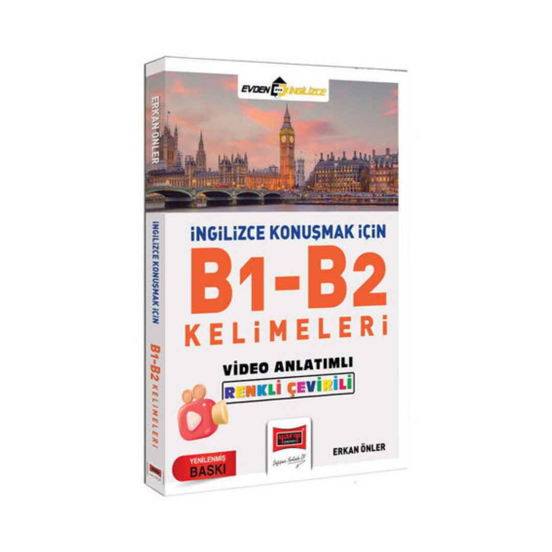 İngilizce Konuşmak İçin B1-B2 Kelimeleri Video Anlatımlı Renkli Çeviri Yargı Yayınları