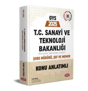 T.C. Sanayi ve Teknoloji Bakanlığı GYS Şube Müdürü - Şef - Memur Konu Anlatımlı Data Yayınları