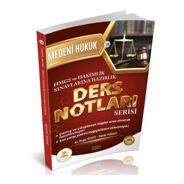 Savaş Yayınları HUKAL HMGS-HAKİMLİK Medeni Hukuk Ders Notları