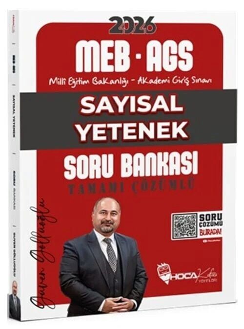 Hoca Kafası 2026 MEB-AGS Sayısal Yetenek Soru Bankası Çözümlü - Güven Göllüoğlu Hoca Kafası Yayınları