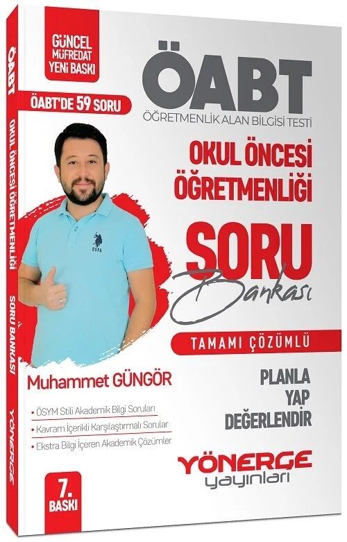 ÖABT Okul Öncesi Öğretmenliği Planla Yap Değerlendir Soru Bankası  Çözümlü