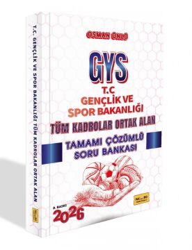 Makro Kitap 2026 T.C. Gençlik ve Spor Bakanlığı GYS Tüm Kadrolar Ortak Alan Tamamı Çözümlü Soru Bankası 3. Baskı